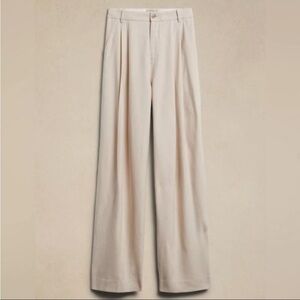 NWT banana republic Lena, wide leg linen trouser
